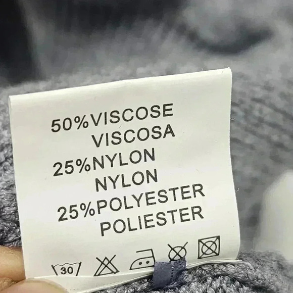 NWT Estudio Moda Tu Mock neck Studded Sweater Women's L Gray - Picture 8 of 9